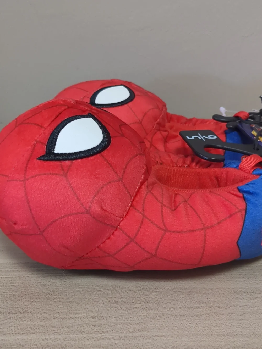 Kids' Spiderman Red & Blue Costume Slippers - Official Spiderman Design